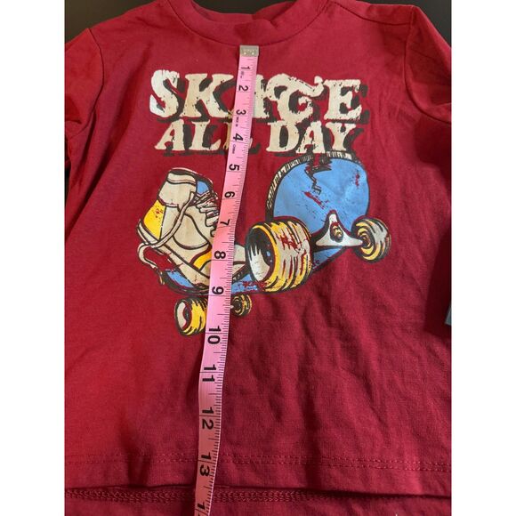 Boys Toddler Tony Halk Lava Fall Red Skate All Day 4T NWT Long Sleeve T-shirt - Picture 4 of 5